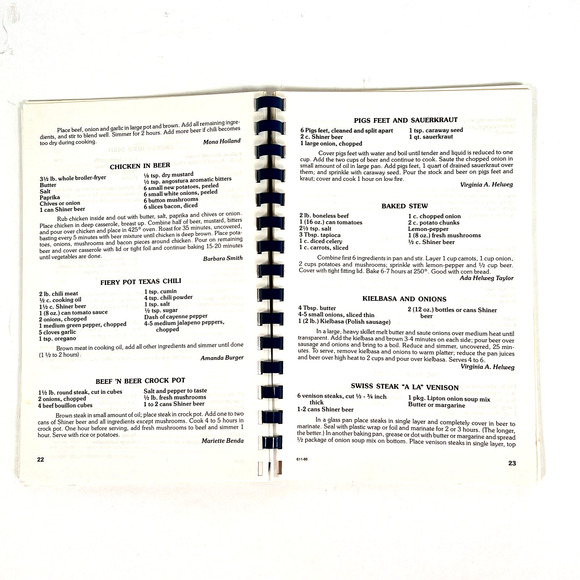 A Taste of Texas Cookbook Shiner Texas Cooking With Beer 8th Printing Nov 1994 - Picture 7 of 12